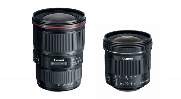 New Canon 16-35mm f/4L IS & 10-18mm f/4.5-5.6 IS STM Wide-Angle Zoom Lenses