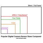 Popular Digital Camera Sensor Sizes