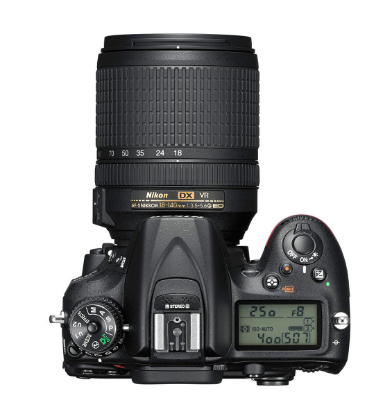 Nikon D7200 DSLR - Top View