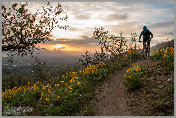 Spring Sunset - Fine Art Mountain Bike Photography