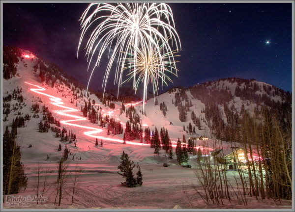 New Years Eve Torchlight Parade at Alta Ski Area - Best Adventure Photos of 2017